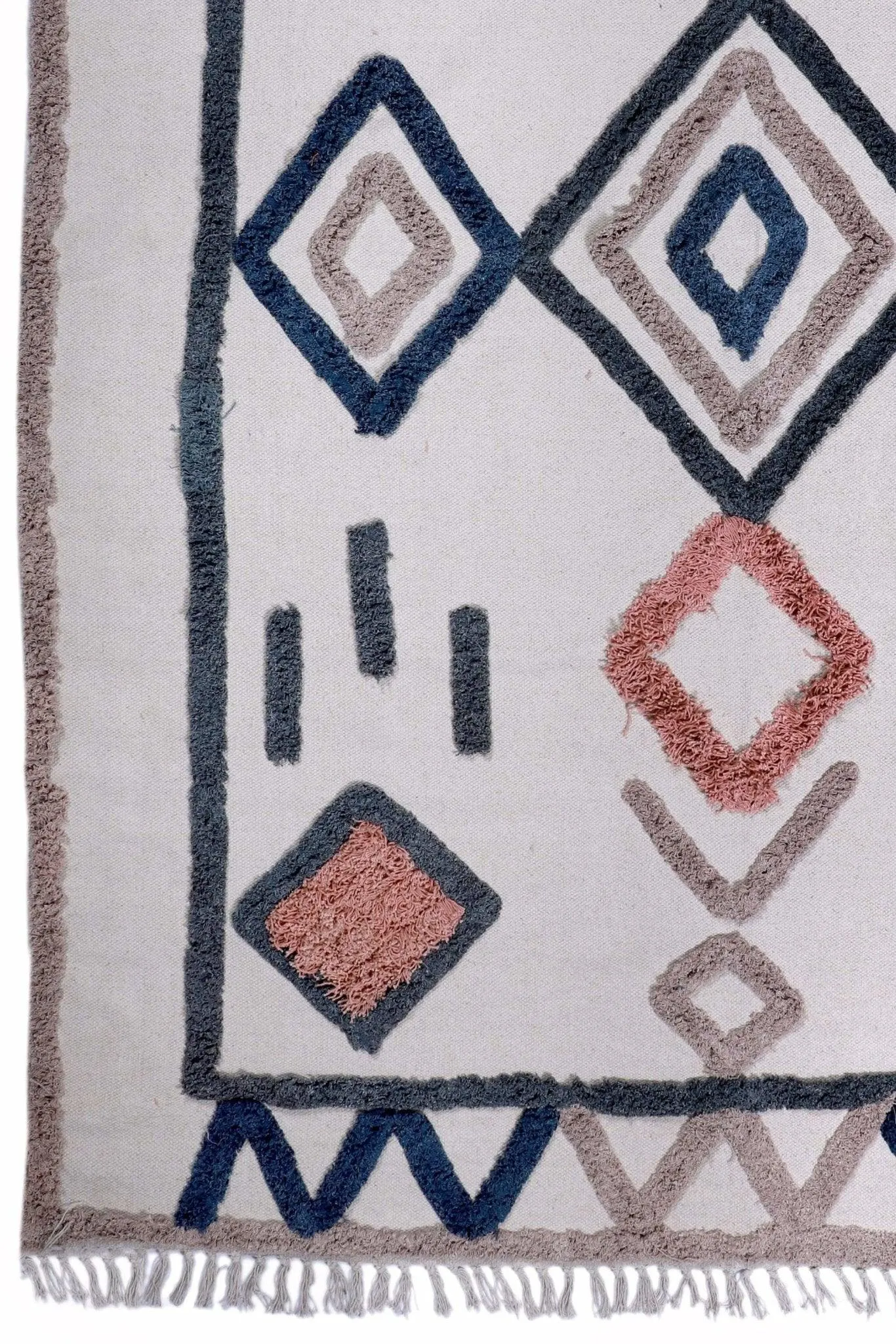 AJMER - HAND EMBROIDERED COTTON RUG