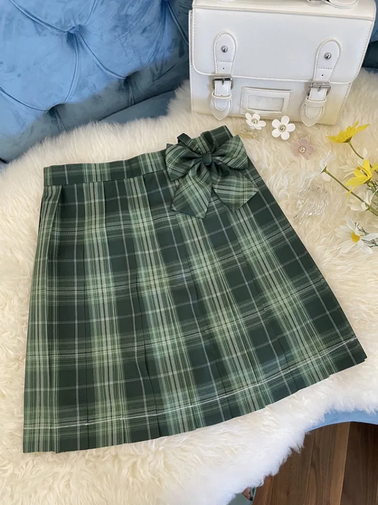 Emerald Silver Tinsel JK Uniform Skirts